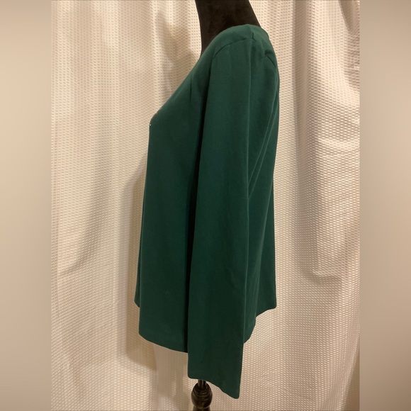 Croft & Barrow Green The Classic Tee Christmas Graphic Tee Size Large - Picture 2 of 6